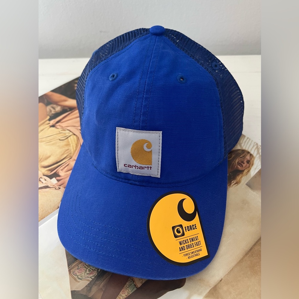 Carhartt Blue Mesh Back Cap